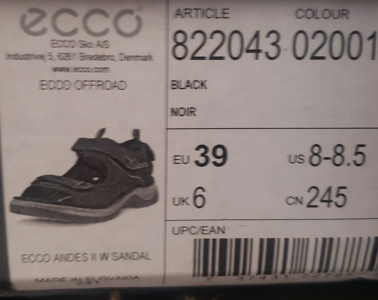 Brand new Ecco Andes ll Q Sandals Size 8-8.5 - photo 4