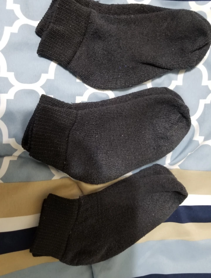 3 Pair of Black Ankle Socks