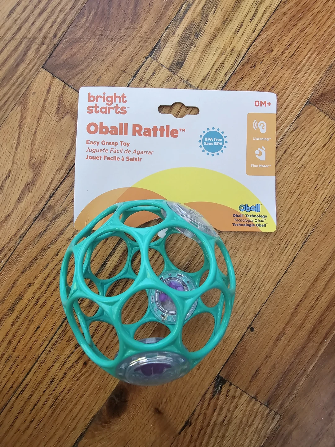 Bright Starts Oball Rattle Easy Grasp Toy - photo 2