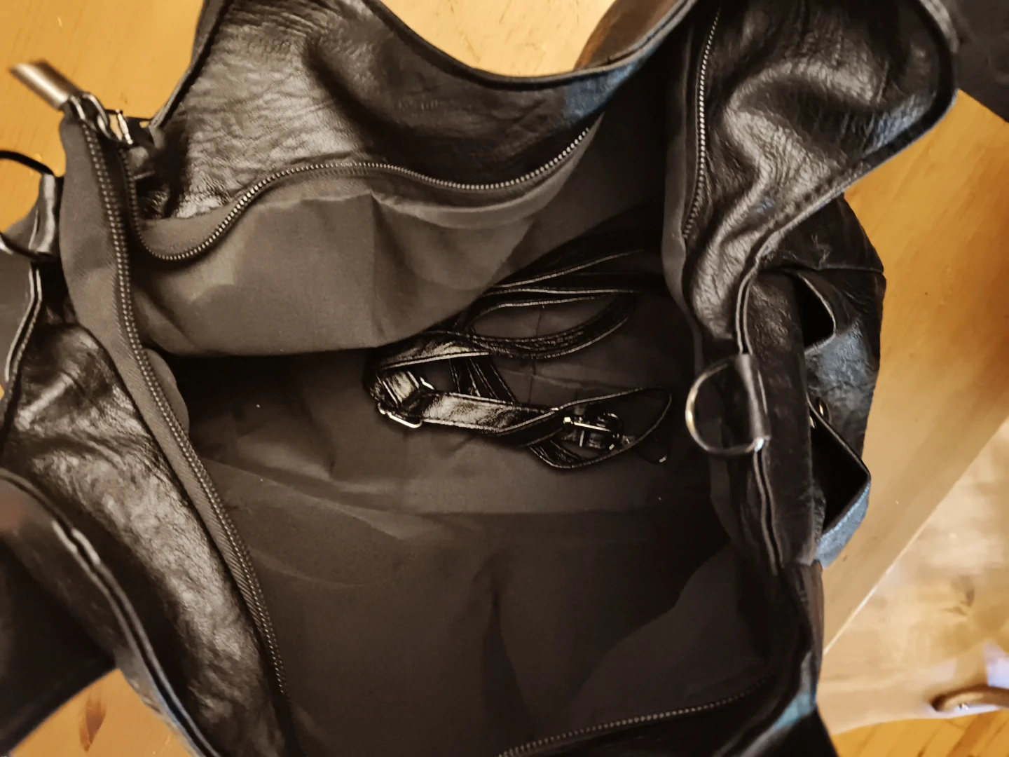 Every day black leather tote/purse - photo 2