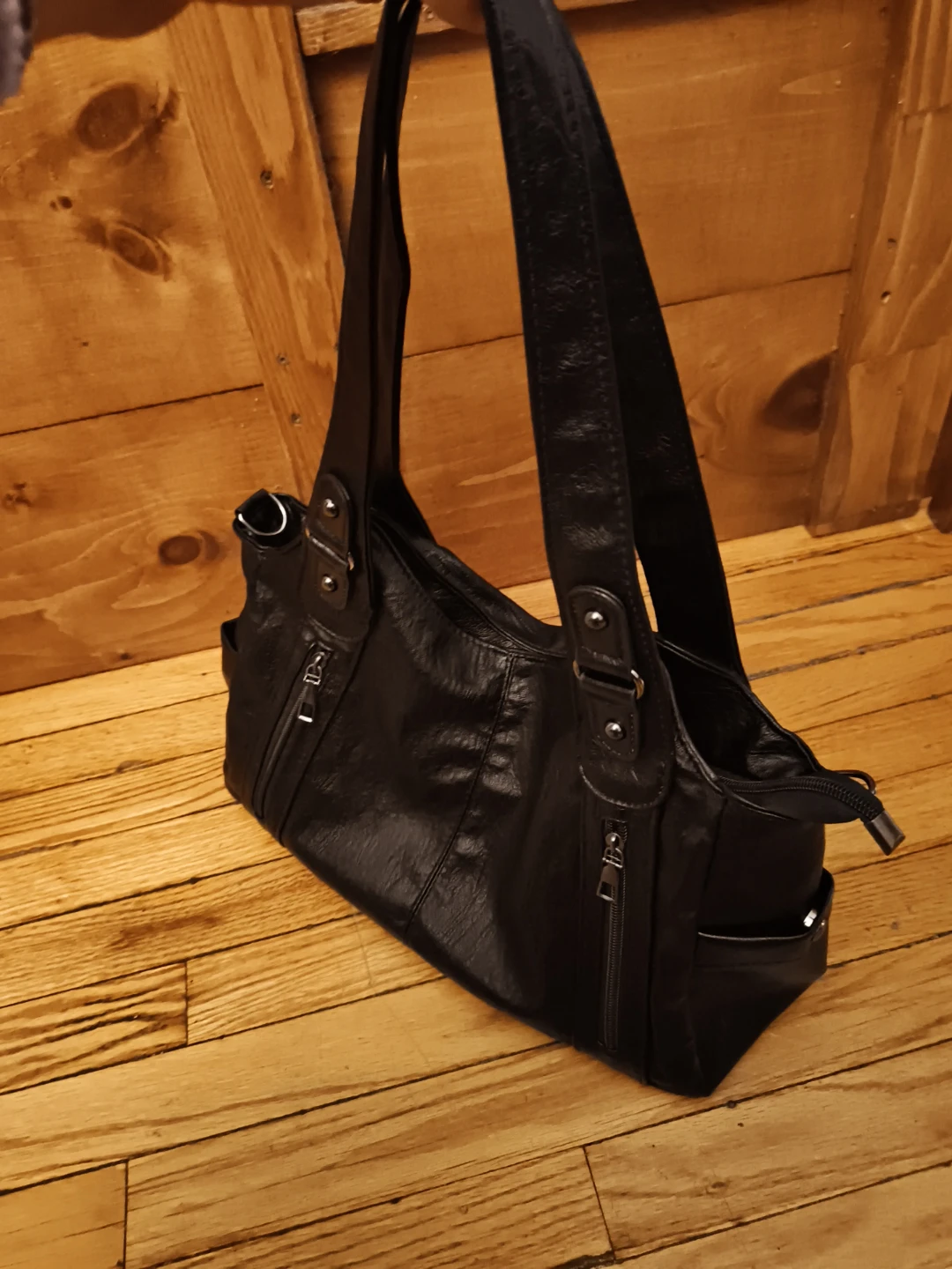 Every day black leather tote/purse - photo 3