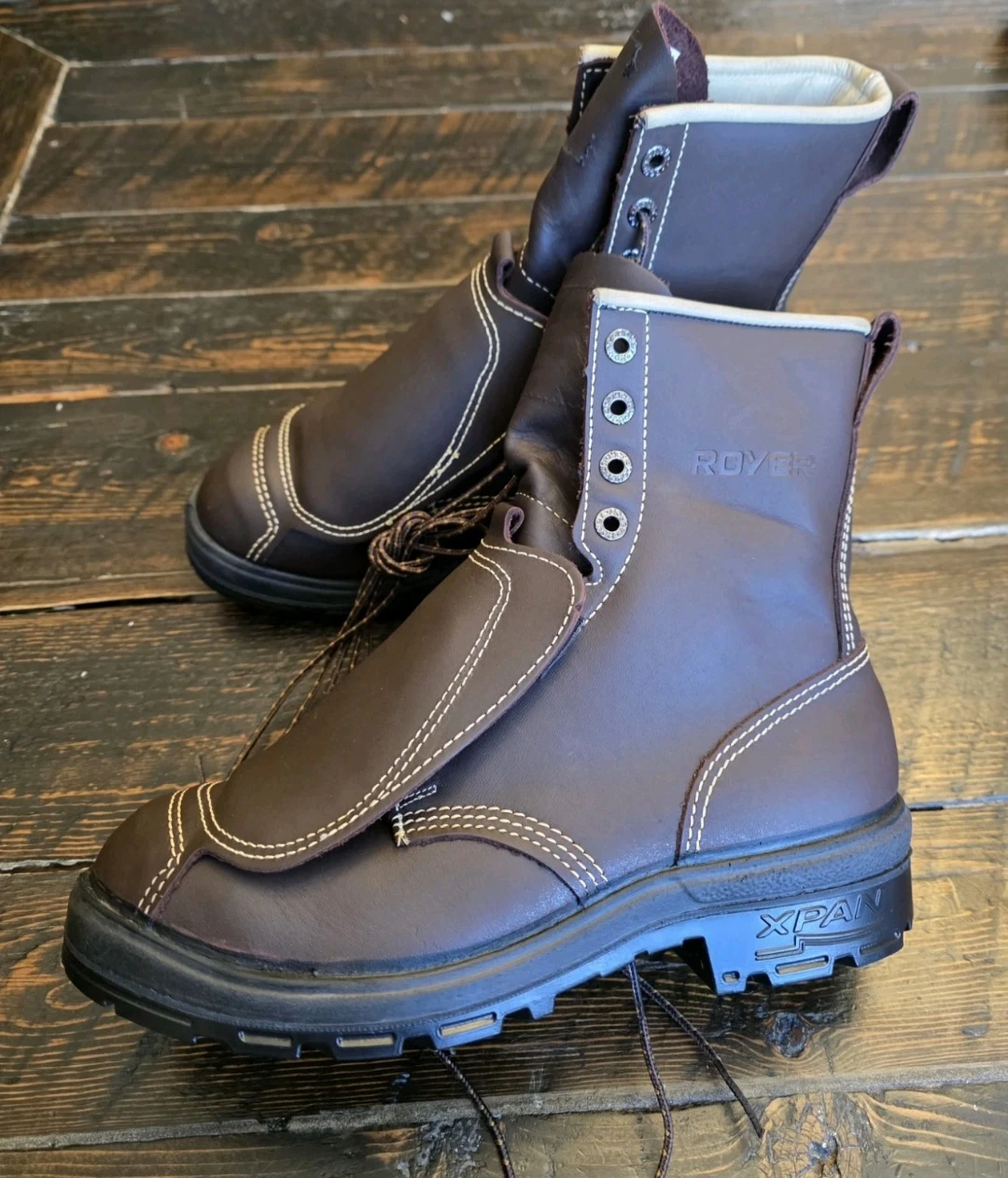 Royer Brown Leather Work Boots - photo 3