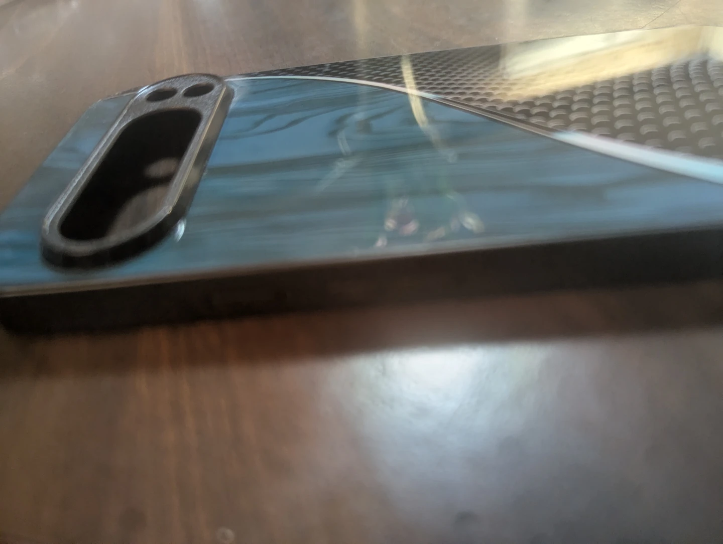 Google Pixel 10 PRO XL  Protective Blue Wood Phone Case - photo 2