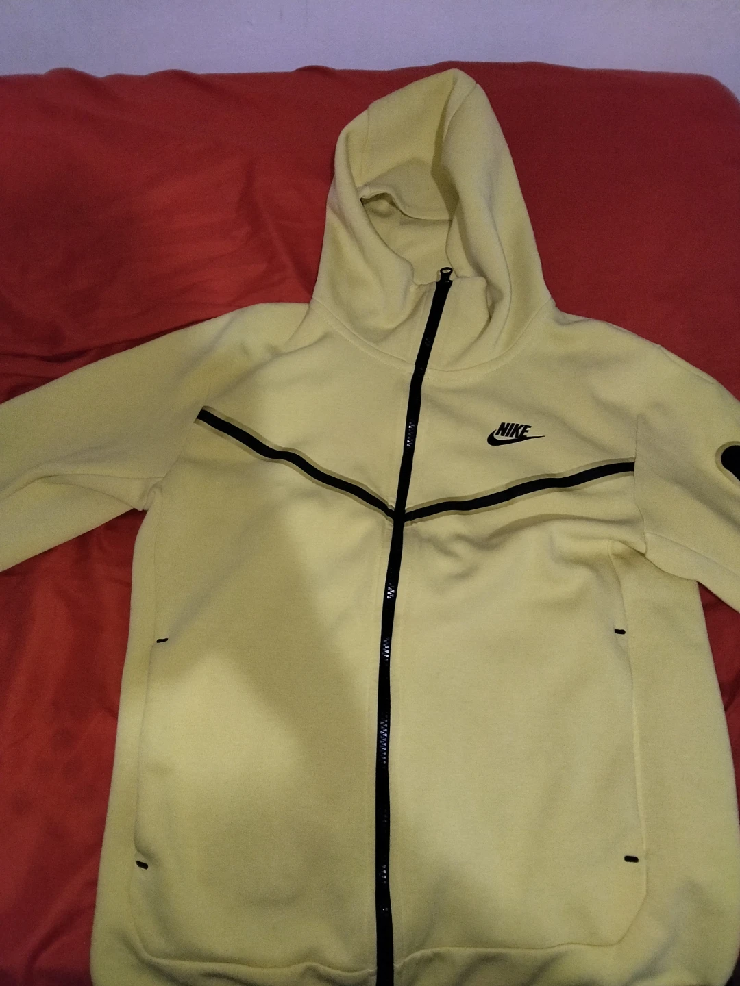 Nike Tech Fleece Hoodie Yellow - photo 3