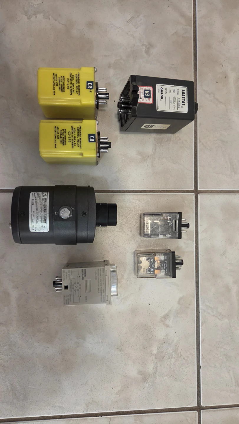 Time delay relays, camera