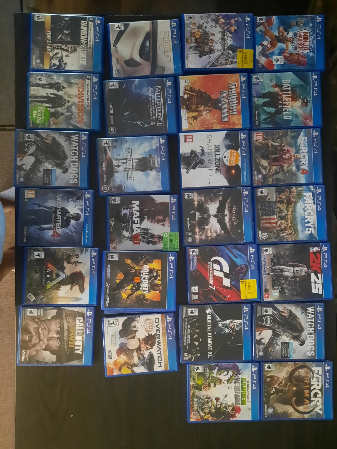 Assorted PS4 Video Games $10 Each