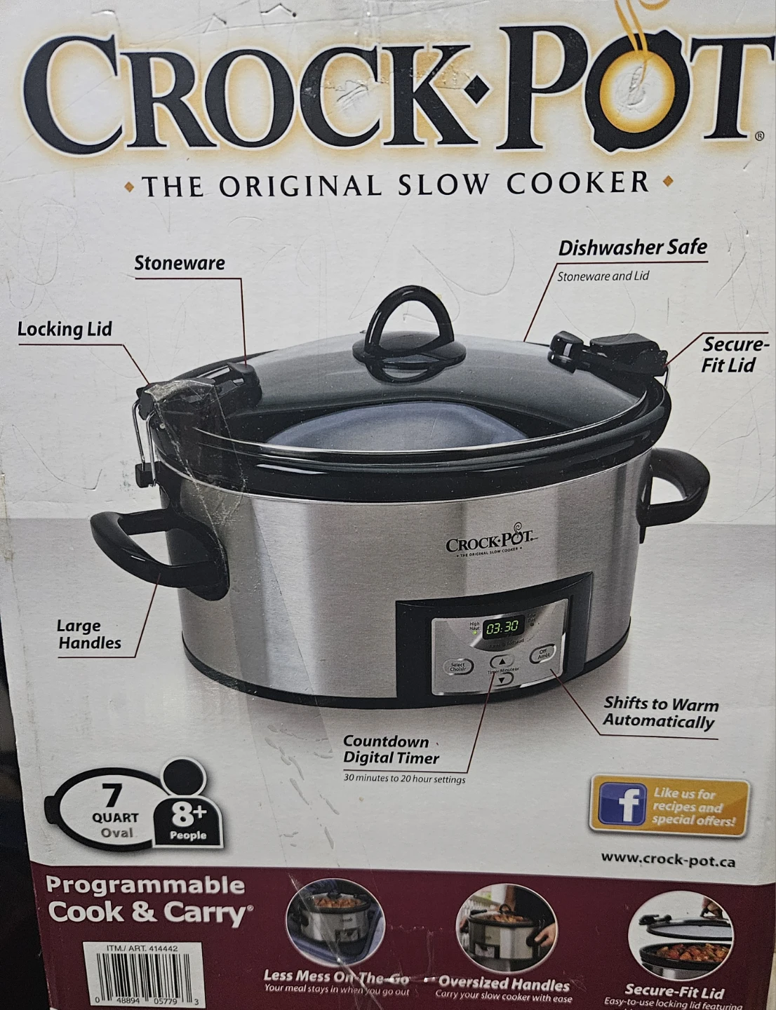 Crock-Pot 7 Quart Programmable Slow Cooker