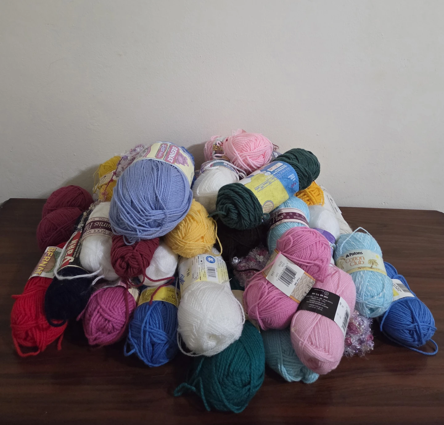 38 Assorted Yarn Bundle - Bernat, Patons