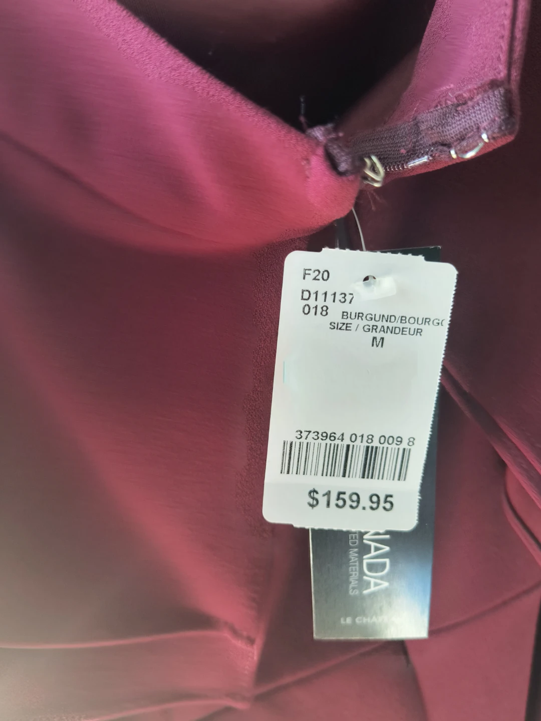 Beautiful Burgundy Bardot Ruffle Dress - Size M - photo 2
