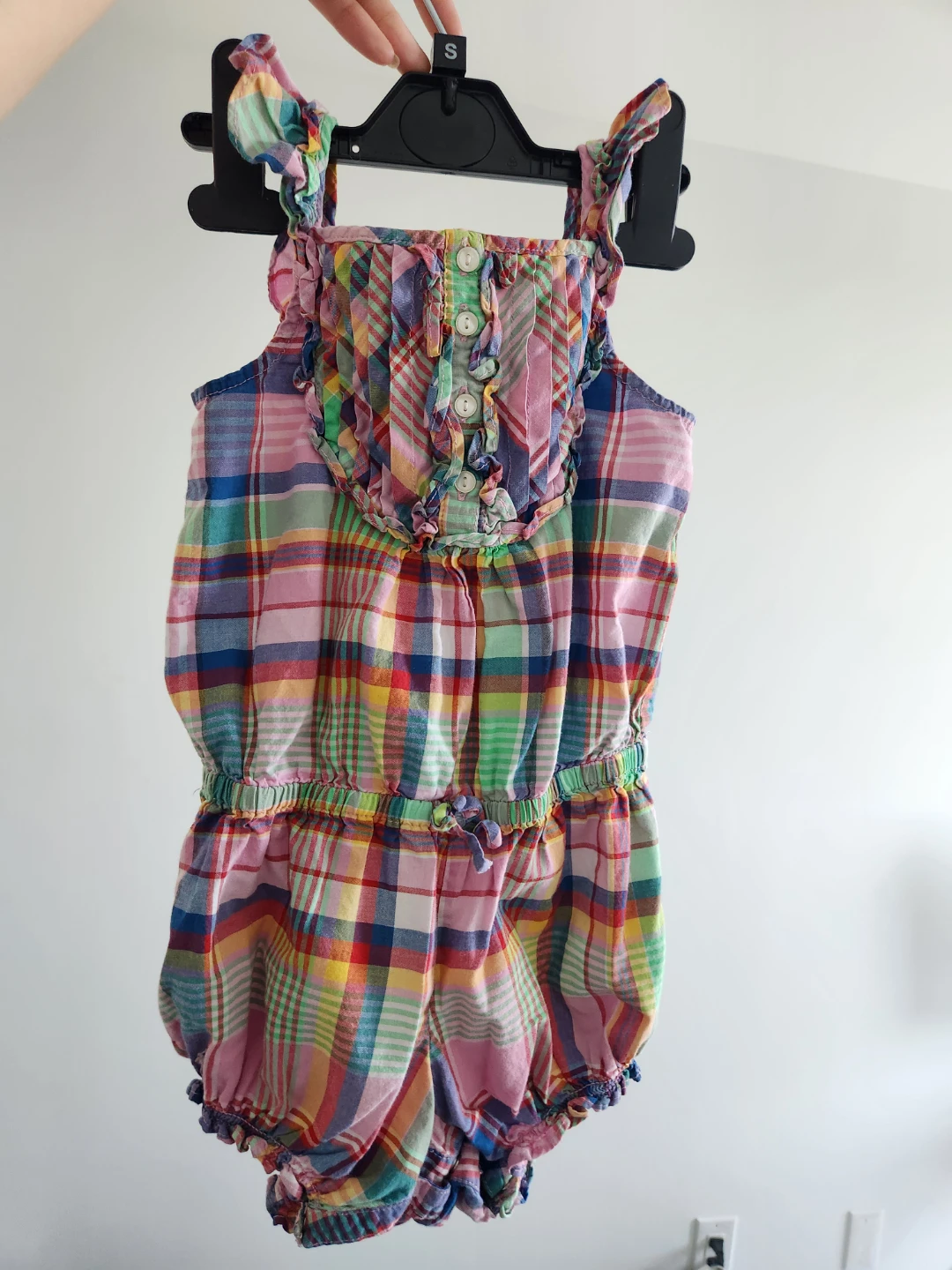 Ralph Lauren Baby Girl Plaid Romper - 24M - photo 2