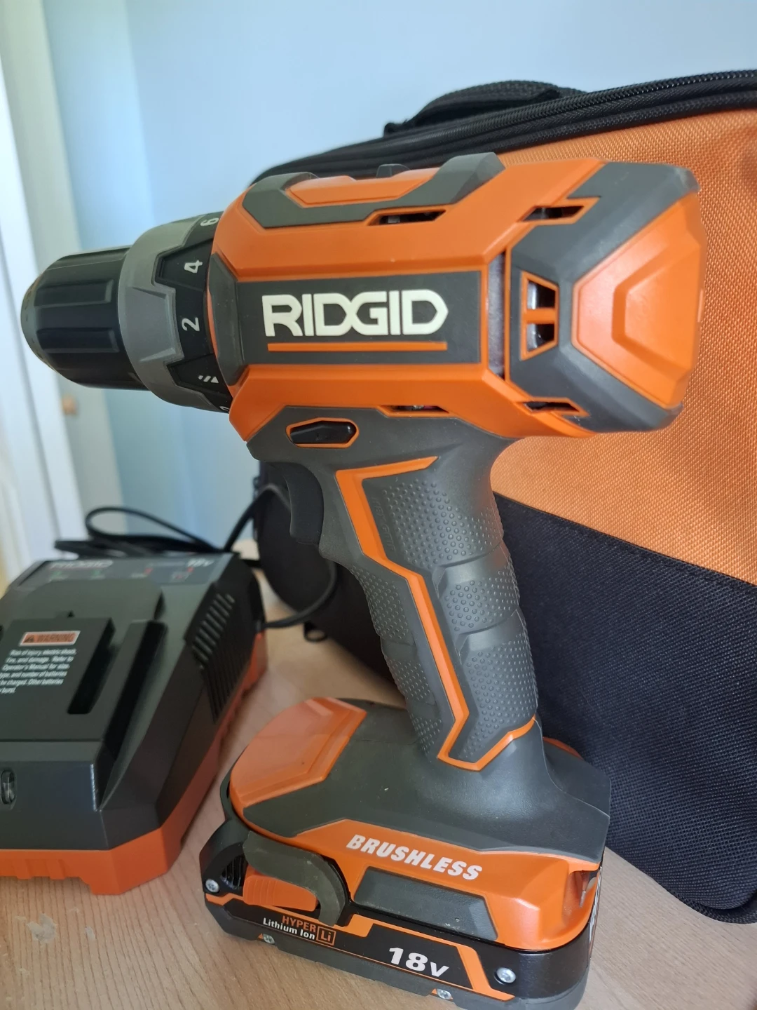 Ridgid 18V Brushless Drill Kit w/ Battery,Charger & Case - photo 3