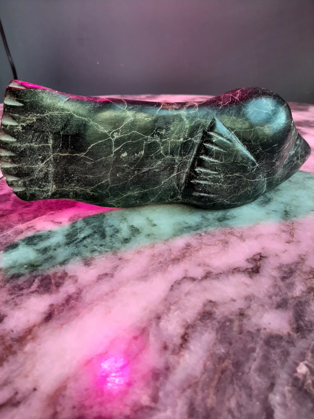 INUIT Carved Soap Stone Whale - photo 3