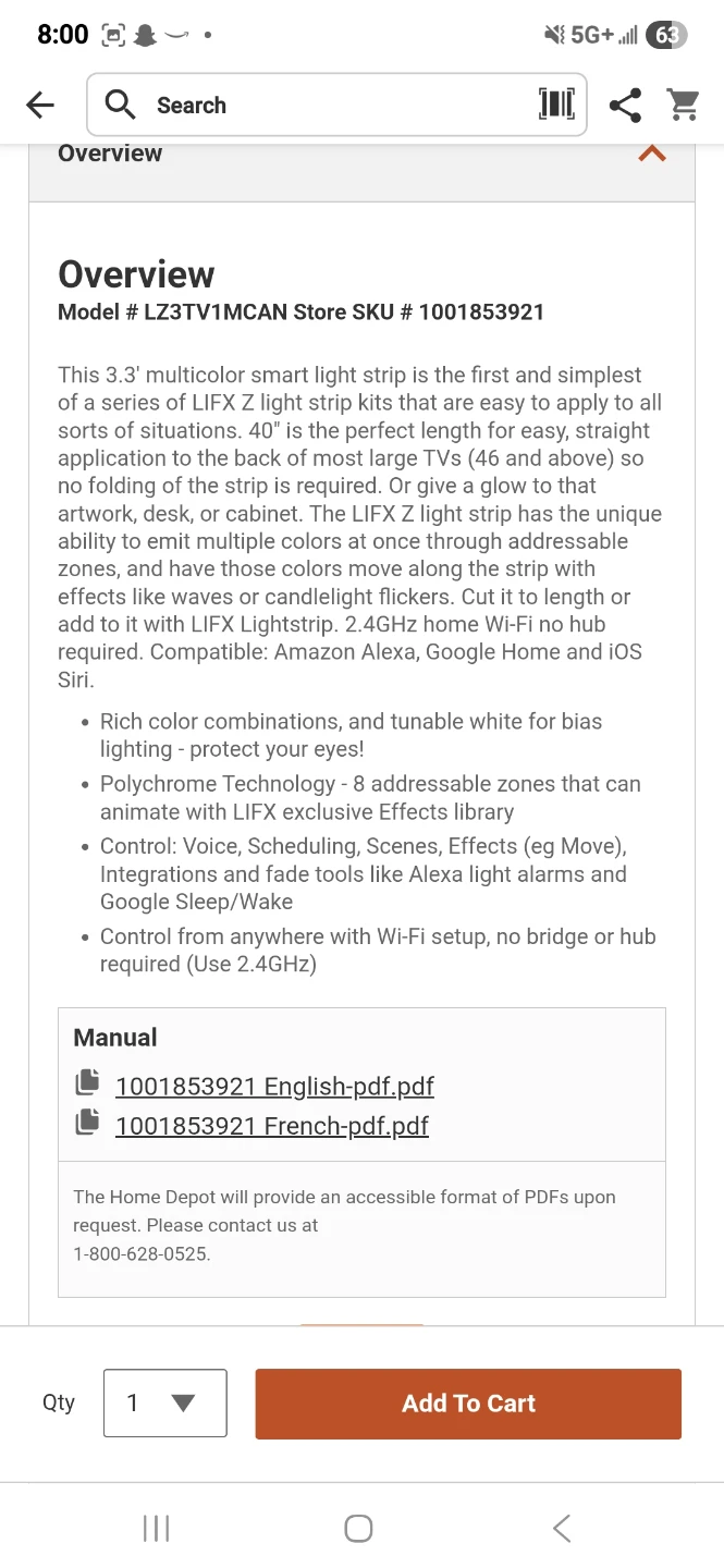 LIFX  Smart Multi-Color  LED Strip Light Kit - photo 5