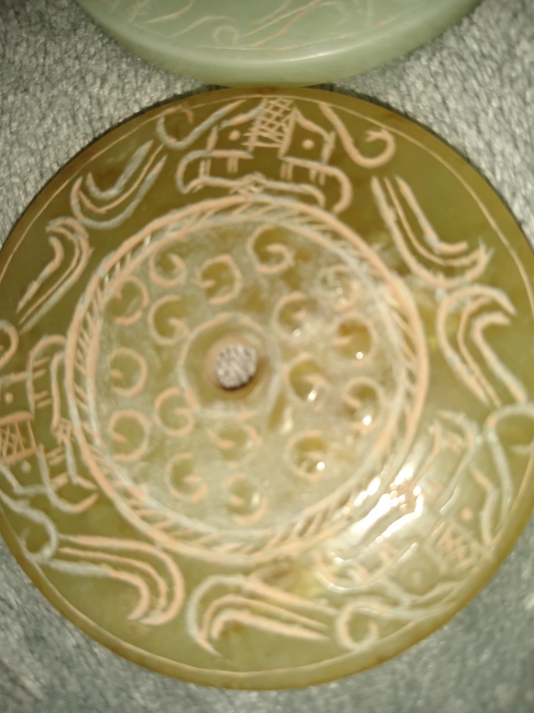 Two hand carved Chinese antique buy discs - photo 3