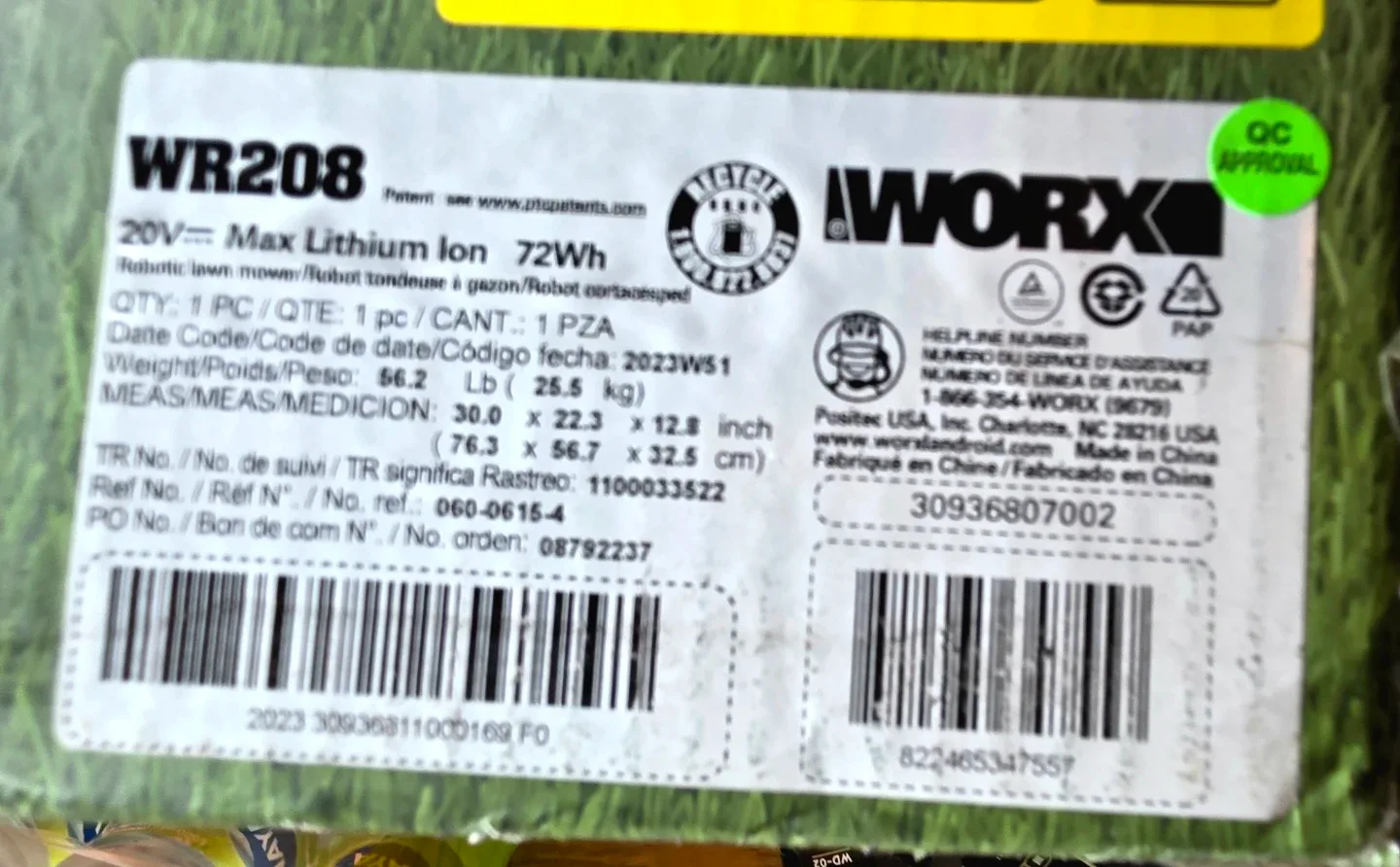 WORX Landroid Vision WR208 Robotic Mower 1/5 Acre [BNIB] - photo 4