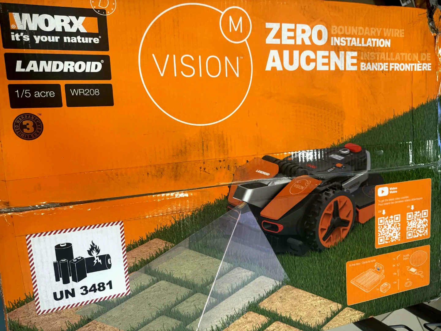 WORX Landroid Vision WR208 Robotic Mower - 1/5 Acre - photo 4