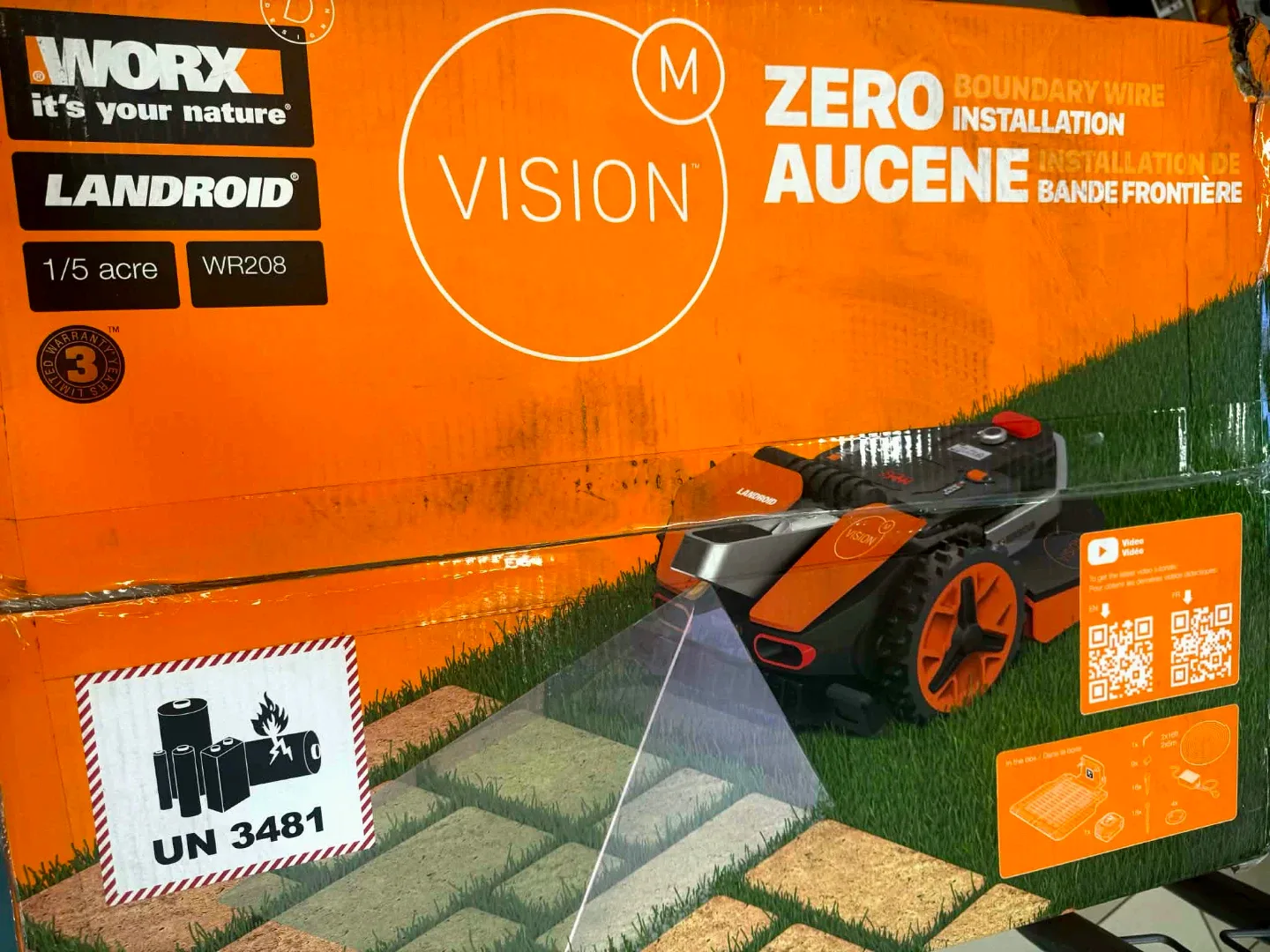 WORX Landroid Vision WR208 Robotic Mower 1/5 Acre [BNIB] - photo 3