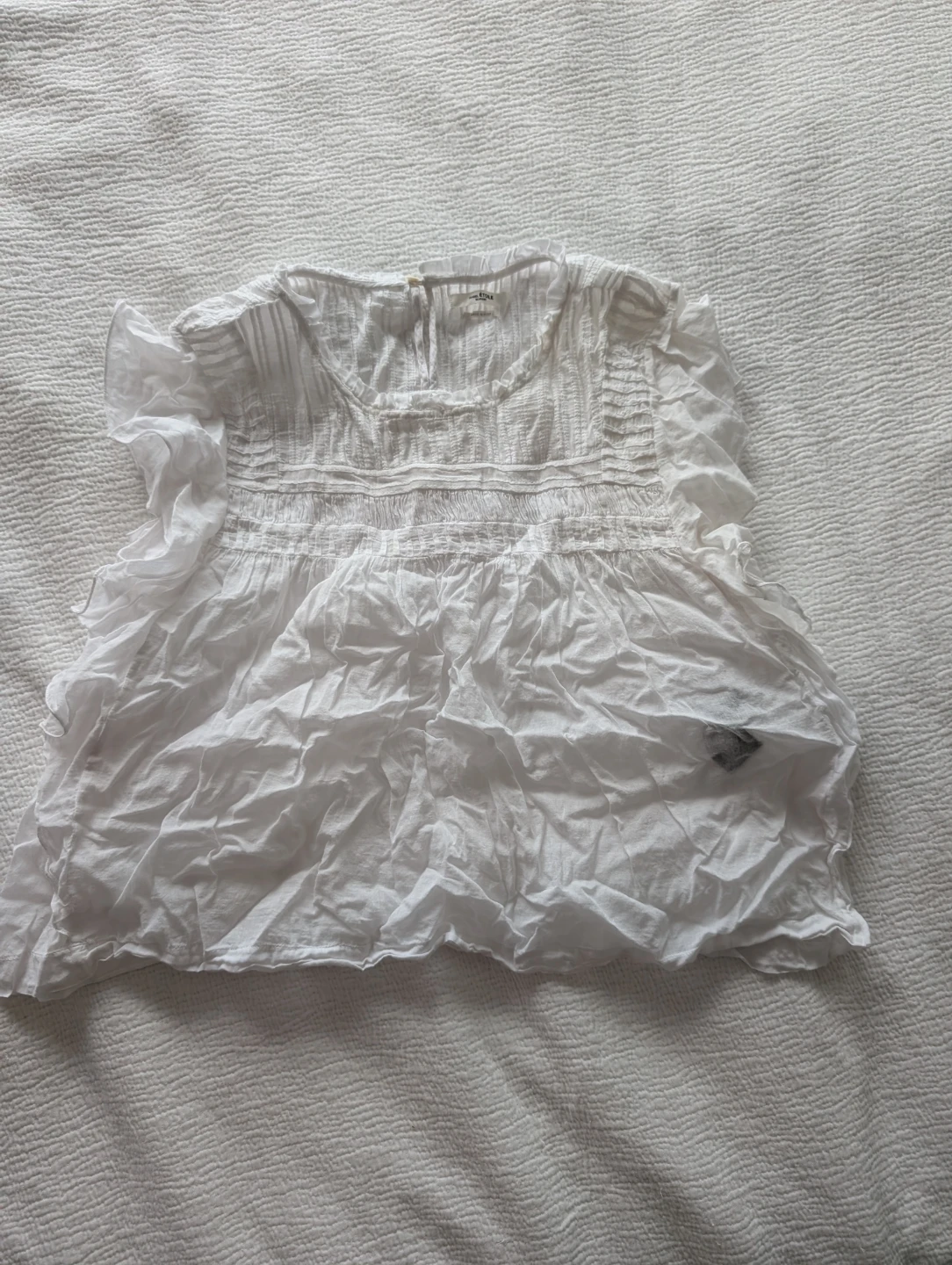 Isabel Marant Étoile White Cotton Top Size 40