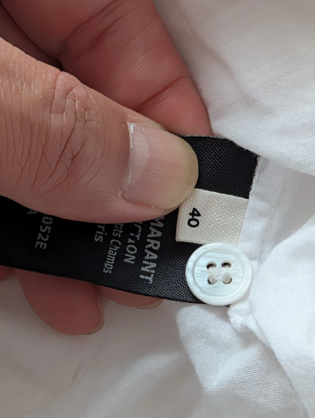 Isabel Marant Étoile White Cotton Top Size 40 - photo 2
