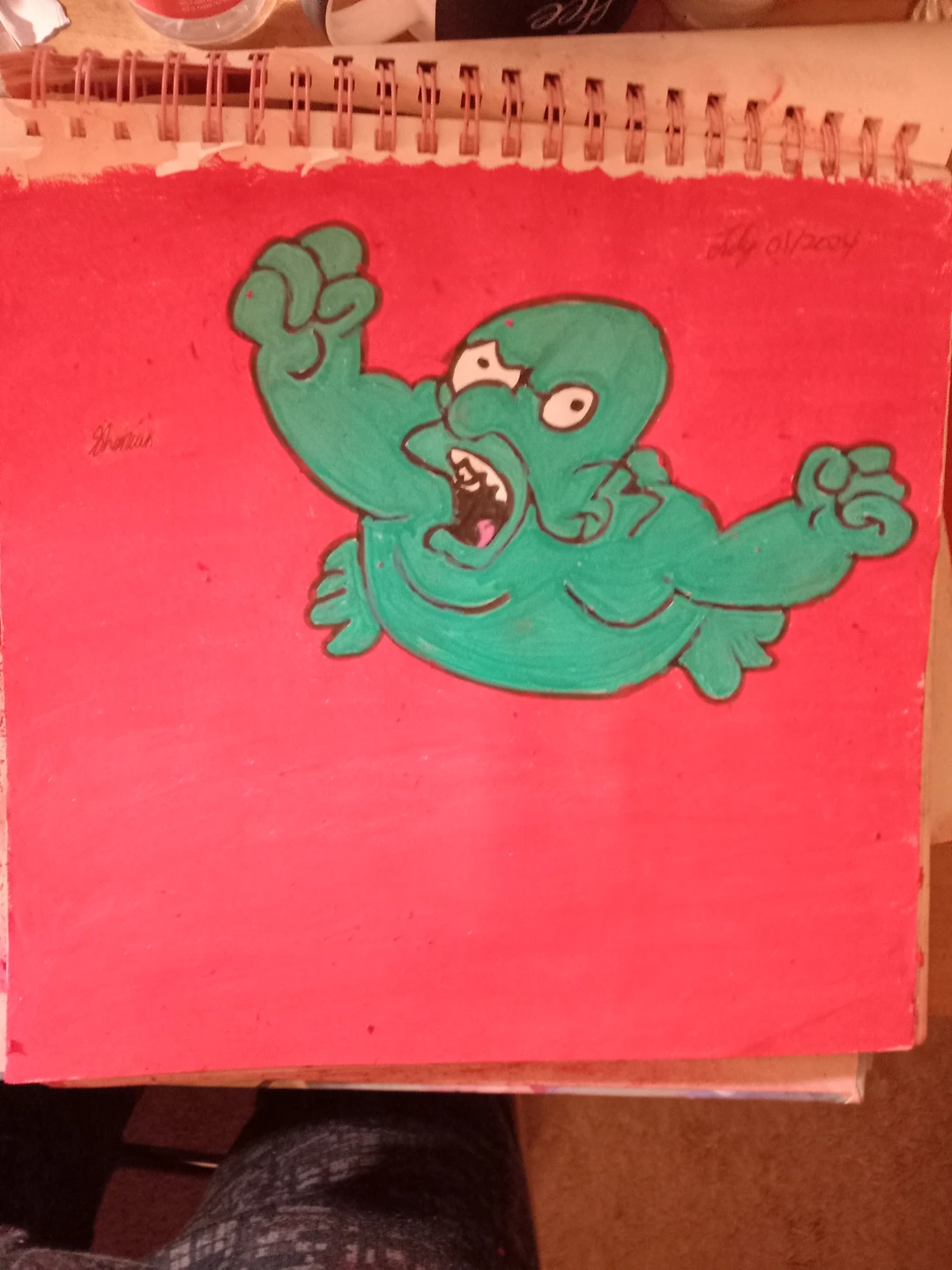 Homer Simpson Drawing With Faber-Castell Oil Pastels - photo 4