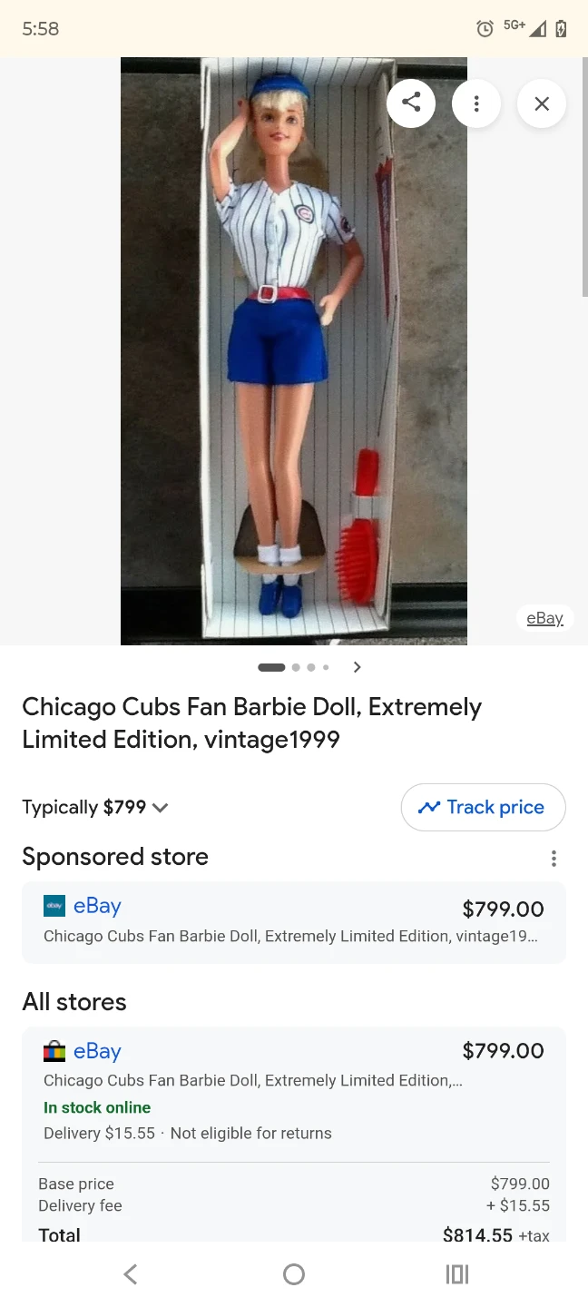 Chicago Cubs Welcomes Barbie Fans 1999 Special Edition - photo 3