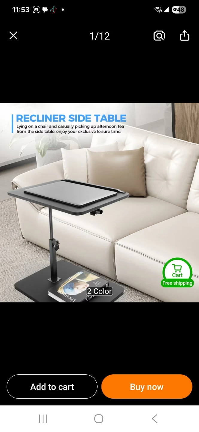 Adjustable Side Table - photo 2