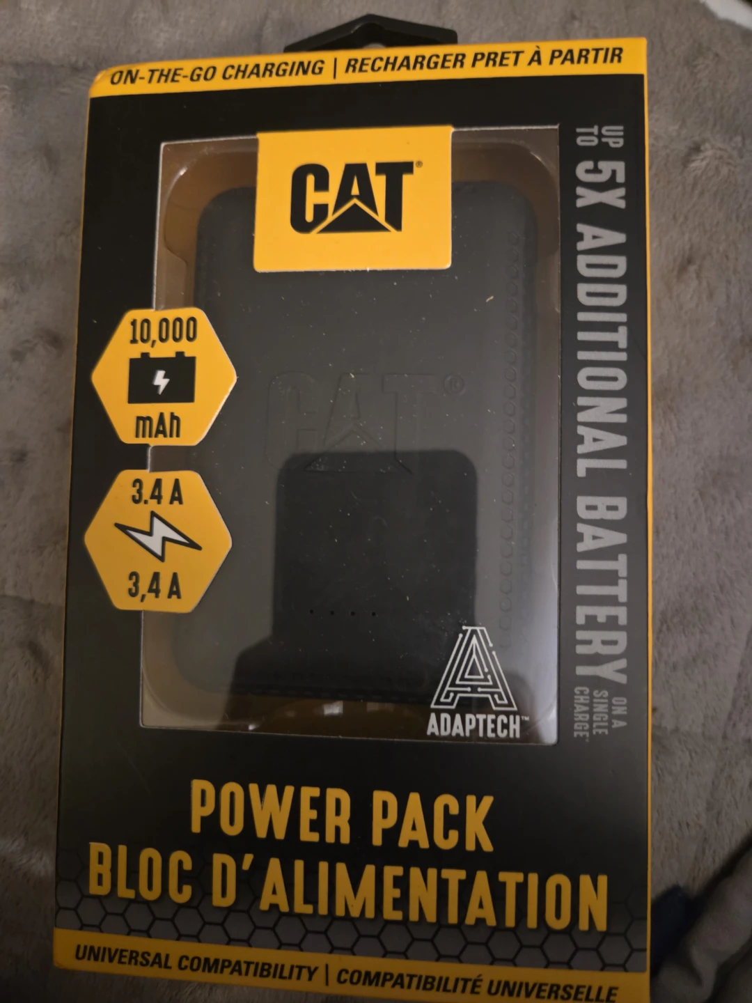 CAT Power Pack 10,000 mAh Portable Charger
