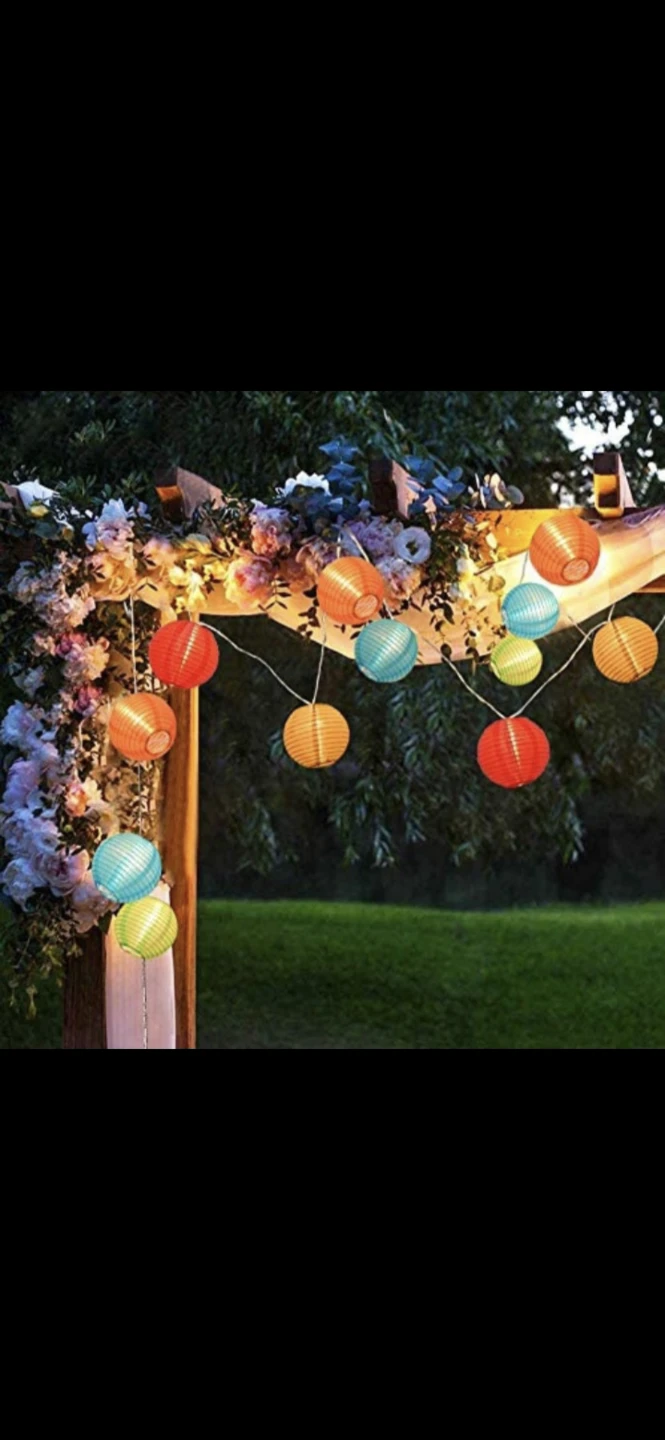 New 24 Indoor/Outdoor Multi-Color Nylon String Lanterns