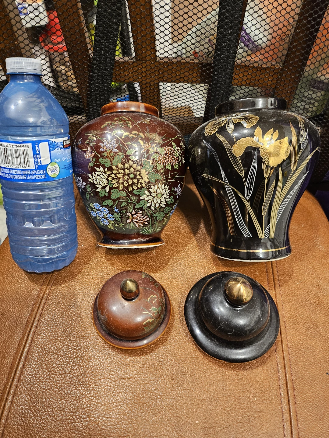 Decorative Ceramic Ginger Jars with Lids,15$ each or 25 for 2