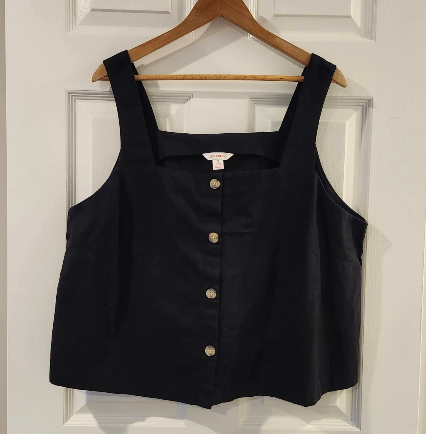 #XS to #1X  3 colors. NEW COTTON LINEN Tops with Wide Strap - photo 3