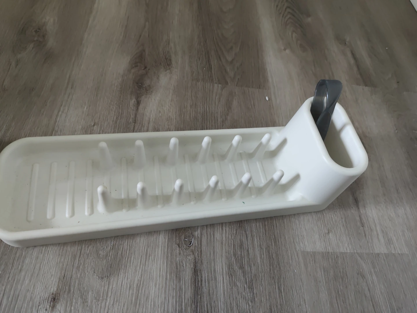 White Dish Rack with Cutlery Holder