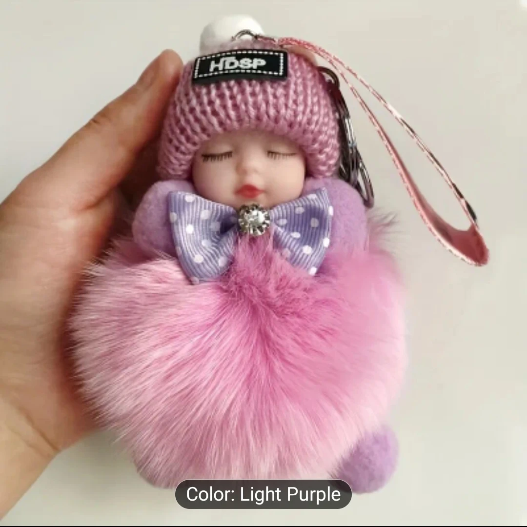 Baby Doll Pom Pom Keychain - photo 2