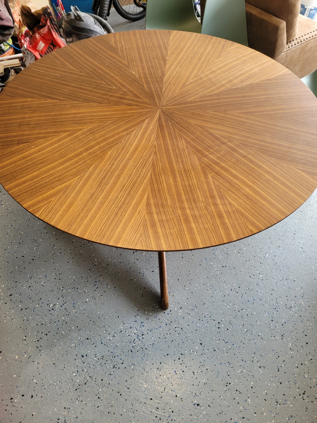 Round Wood Dining Table - photo 2