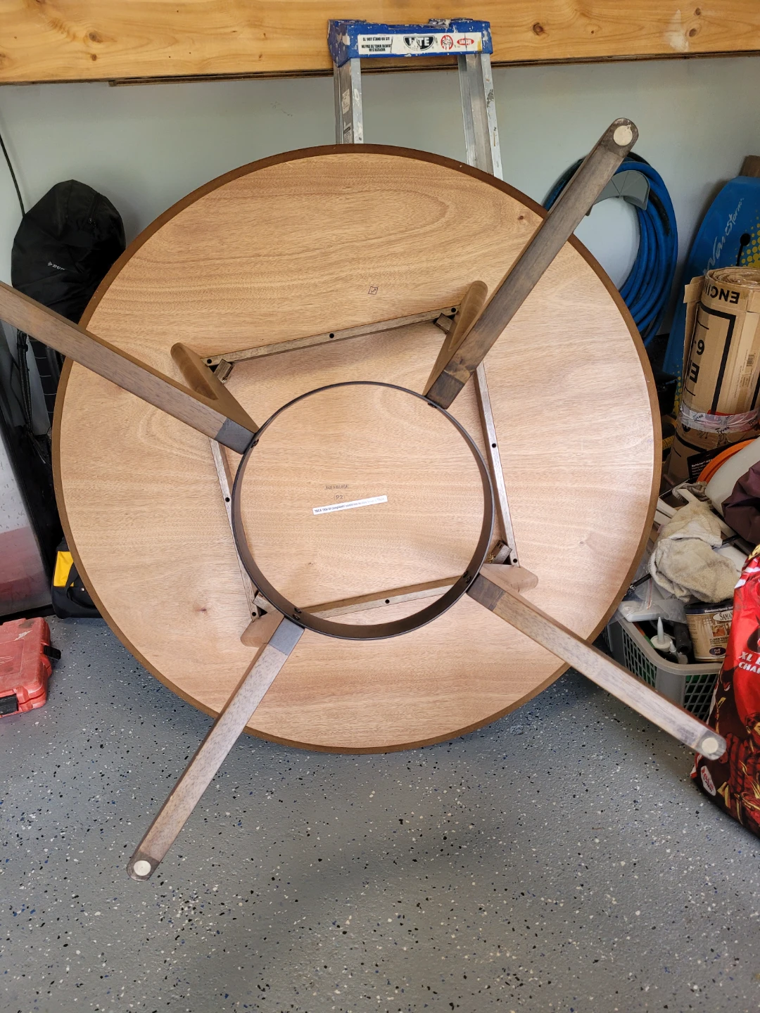 Round Wood Dining Table - photo 4