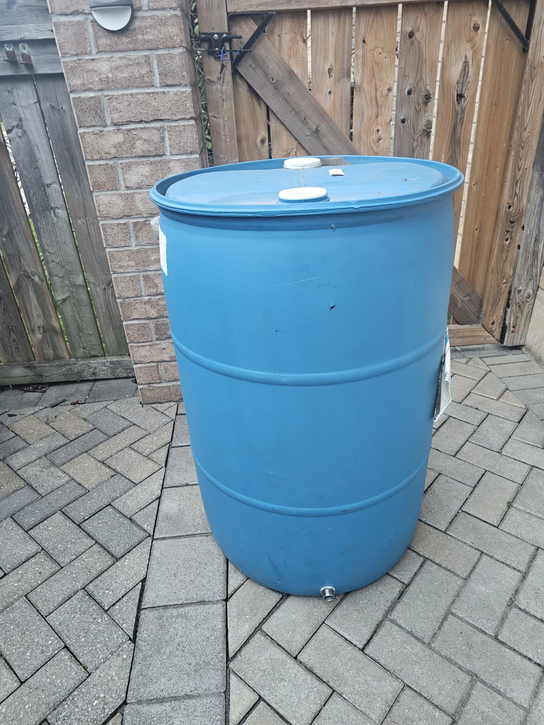 Blue Plastic Drum Barrel - photo 2
