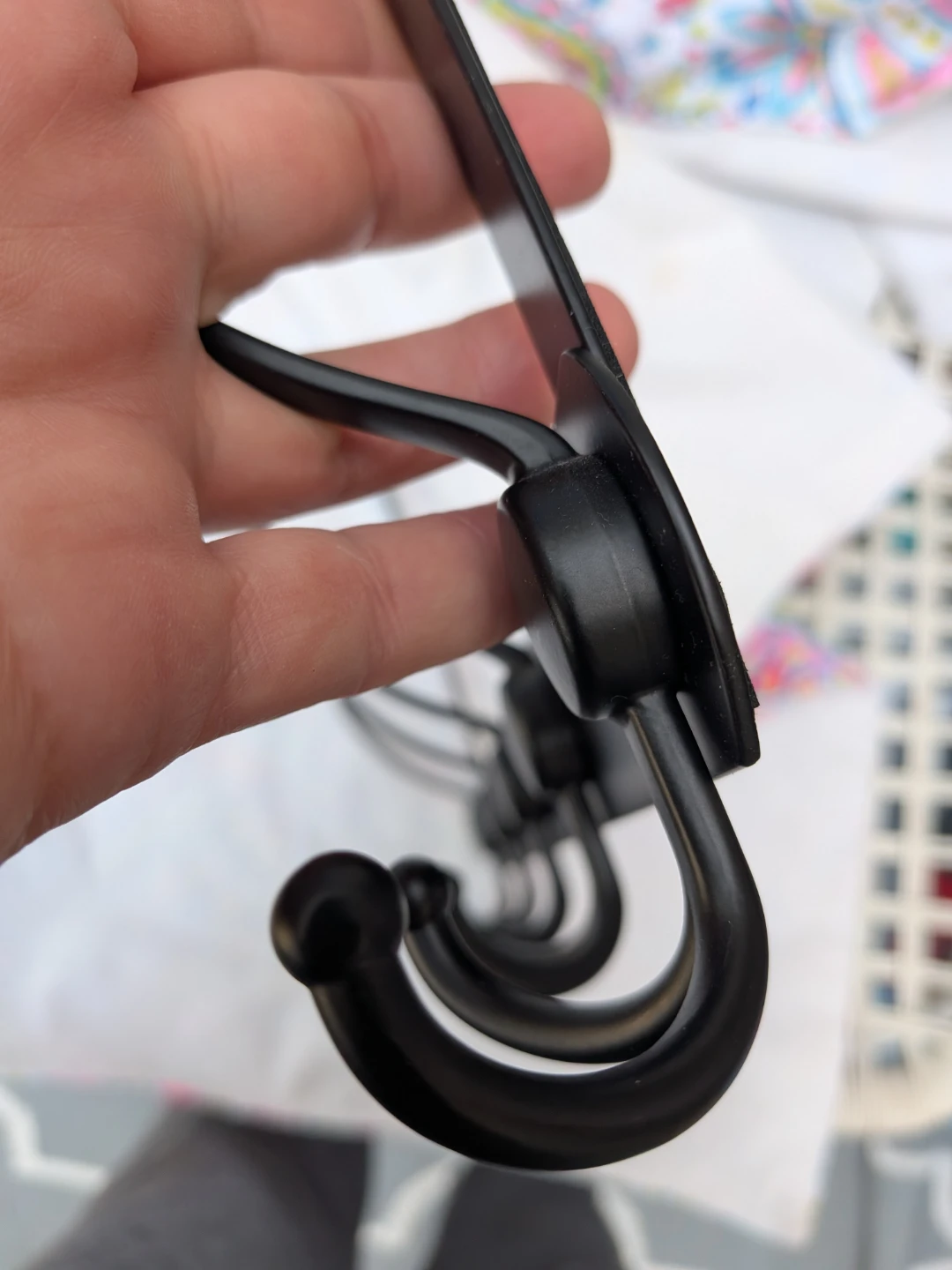 Black Over-the-Door Hook Rack - photo 5