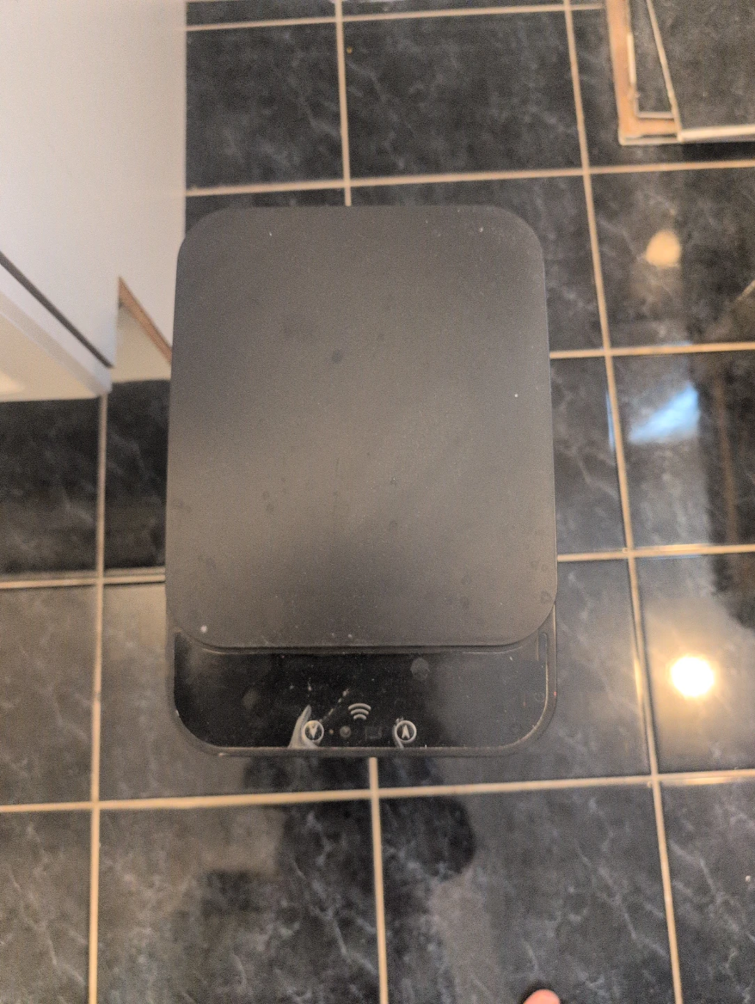 Black Automatic Motion Sensor Trash Can set of 3