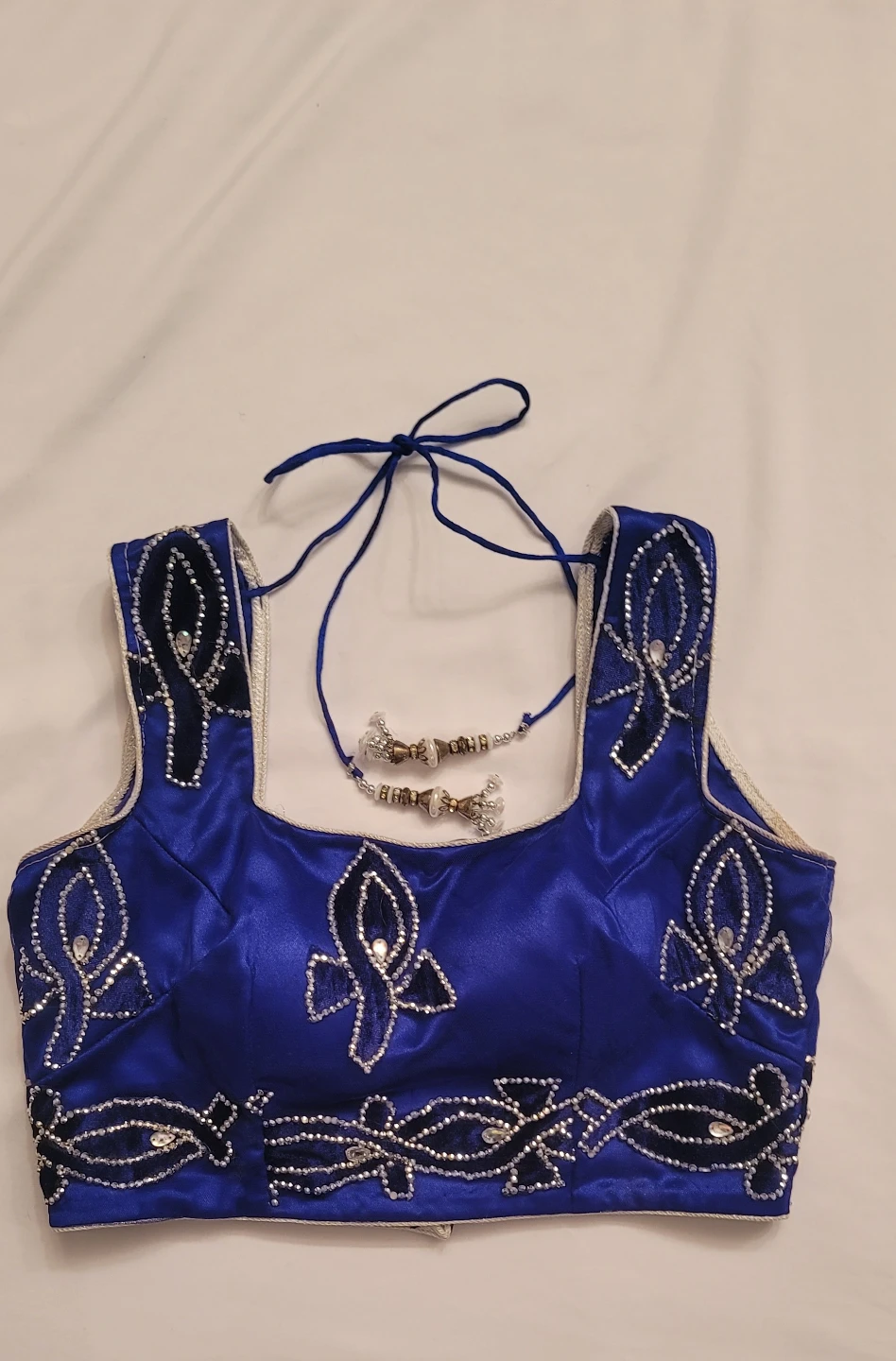 ✨ Royal Blue Lehenga Choli Embroidered 3-Piece Set ✨ - photo 5
