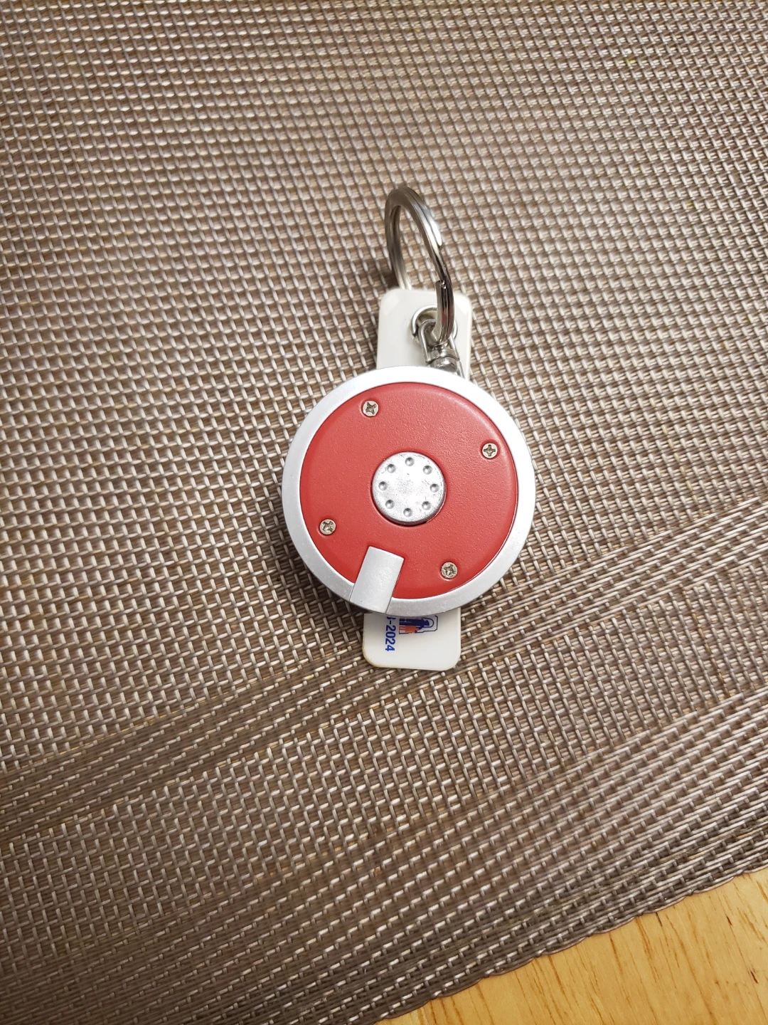 Red and Silver Key Fob