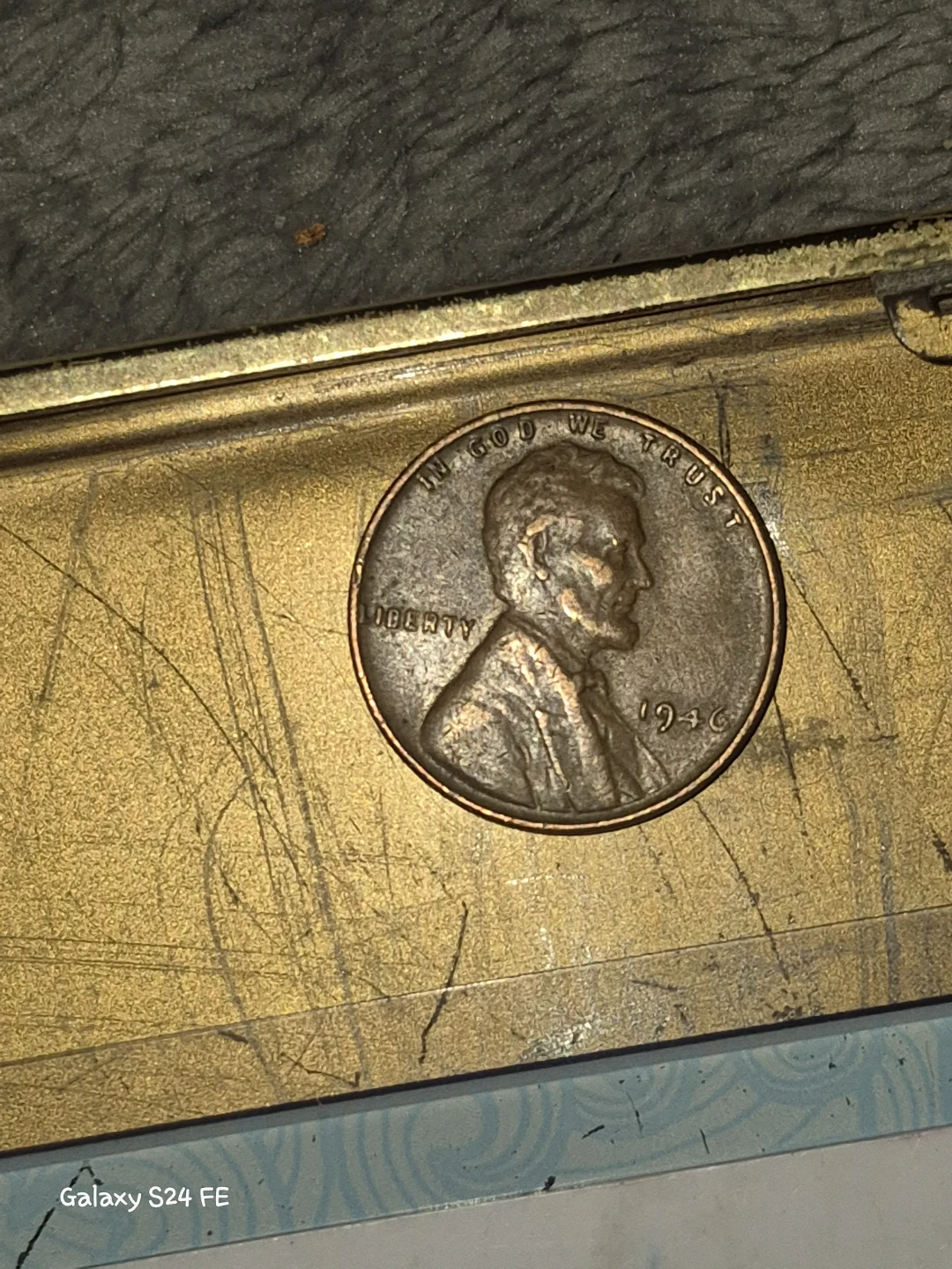 1946 Lincoln Wheat Penny One Cent Coin - photo 3