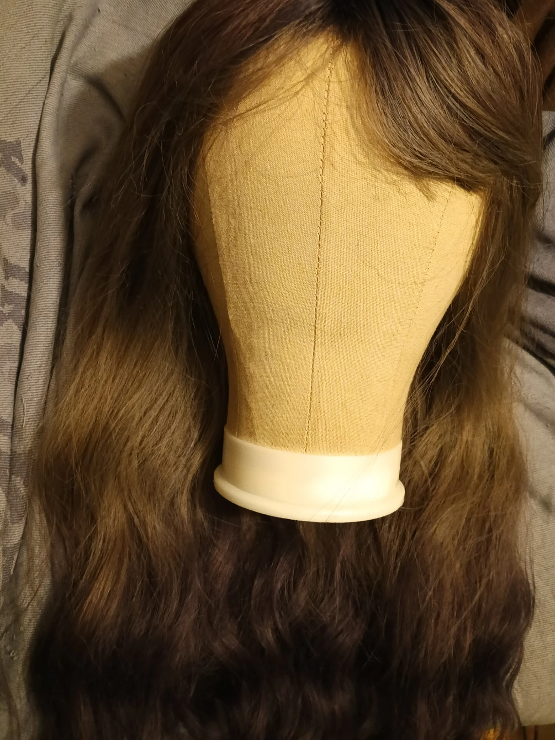 Ombre Silver Brown and Purple Wavy Wig - photo 5