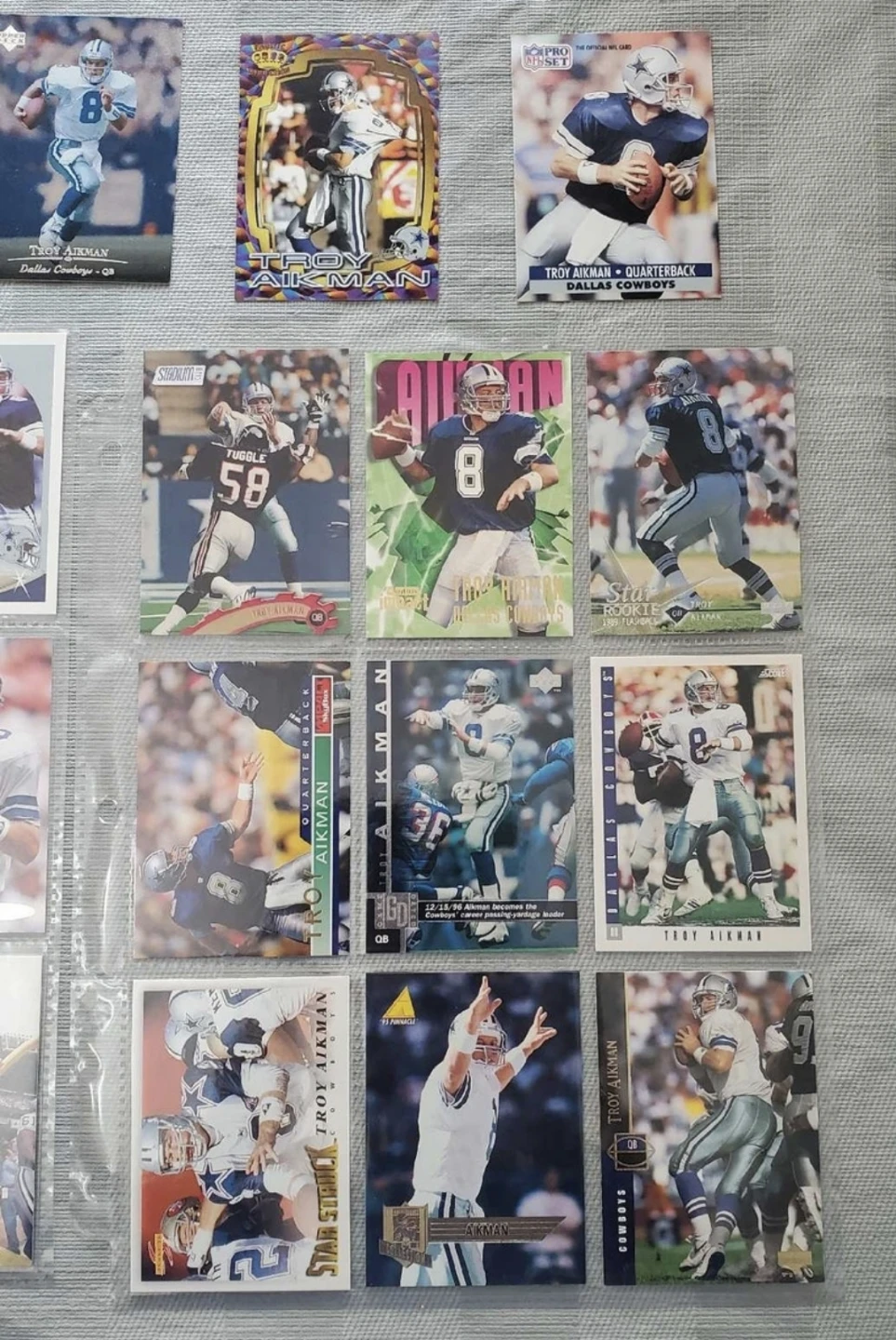 32 Card lot Dallas Cowboys HOF Troy Aikman - photo 5