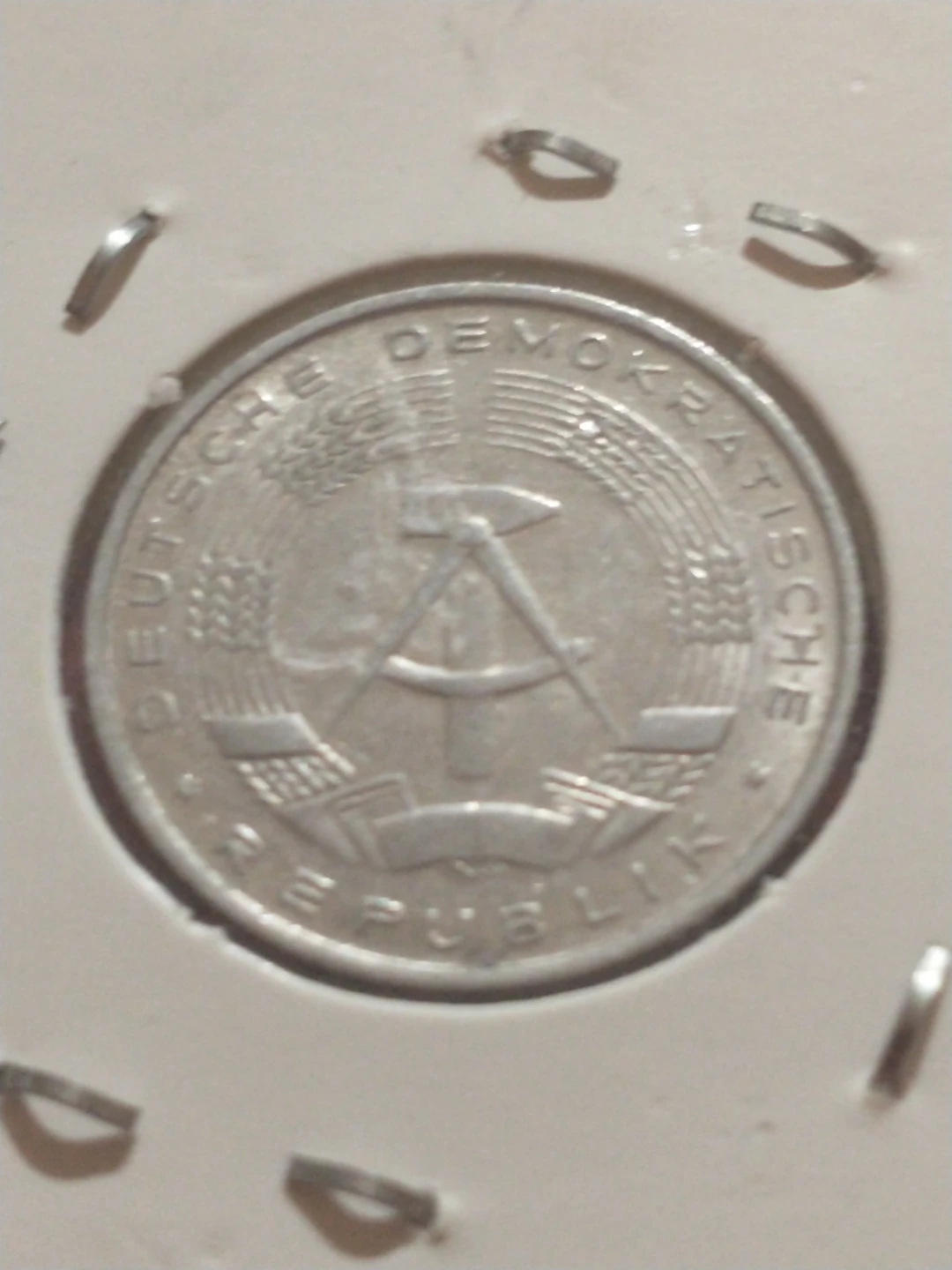 1979 DDR/East Germany 10 pfennig aluminum coin #H65 - photo 2