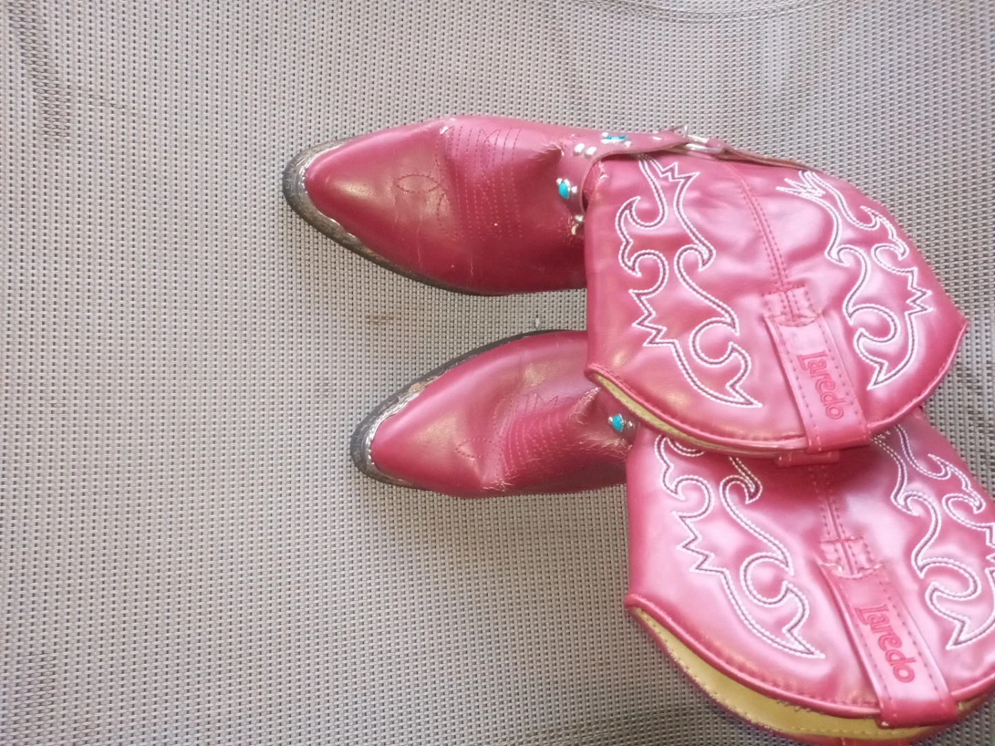 Laredo Red Cowboy Boots Child Size 3D - photo 2