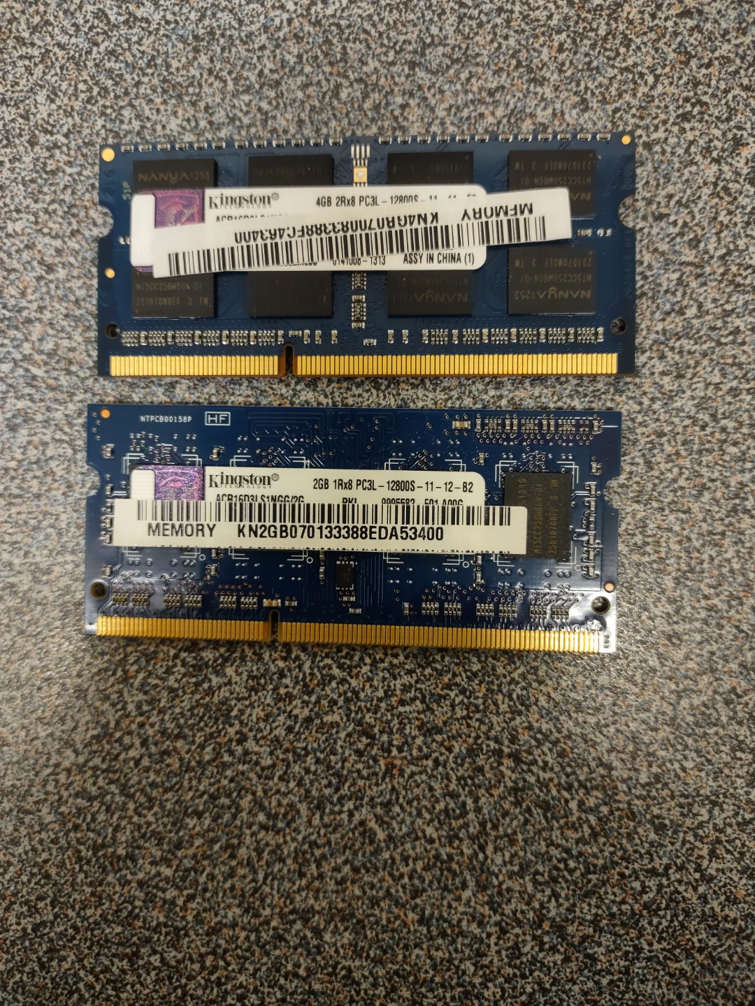Kingston Memory RAM - 4GB & 2GB DDR3L