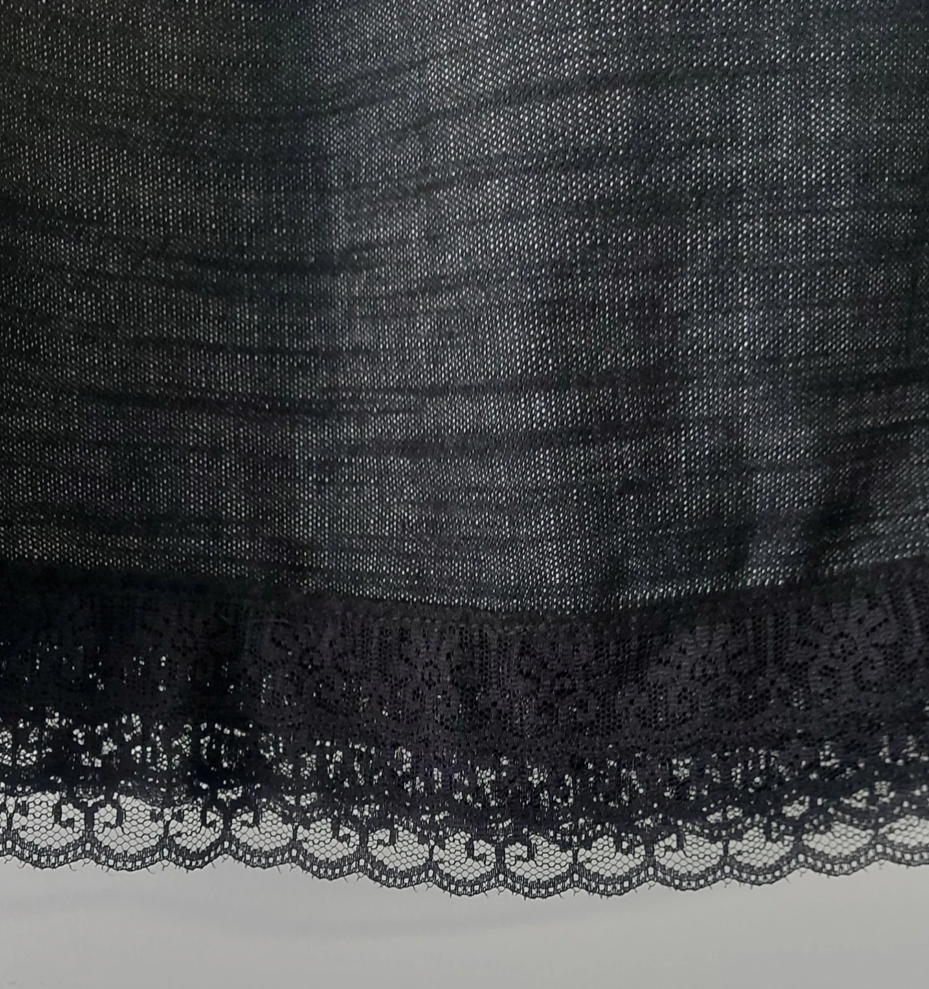 Black Lace Trimmed Skirt - photo 2