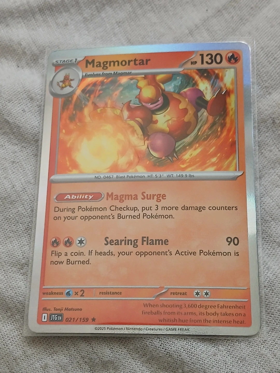 2025 Magmortar Pokémon Card