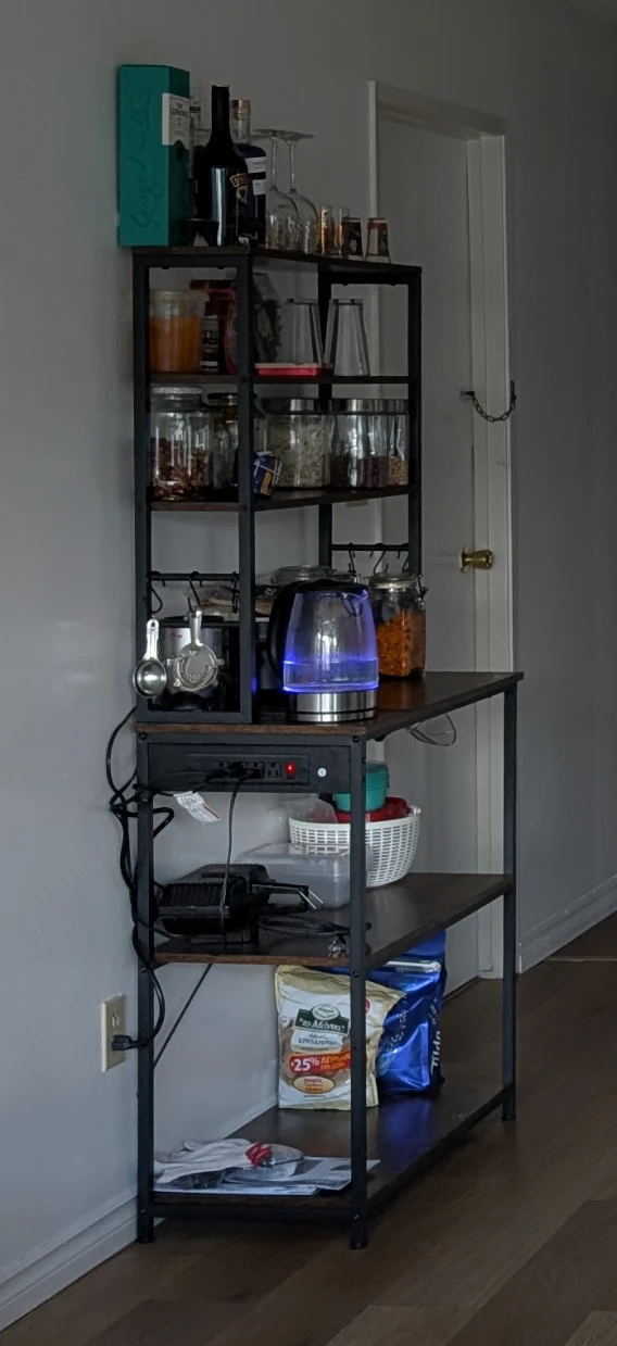 Industrial Baker's Rack with Power Strip