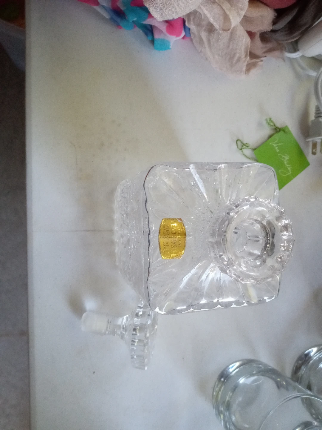 Lead Crystal Decanter Made in West Germany - photo 2