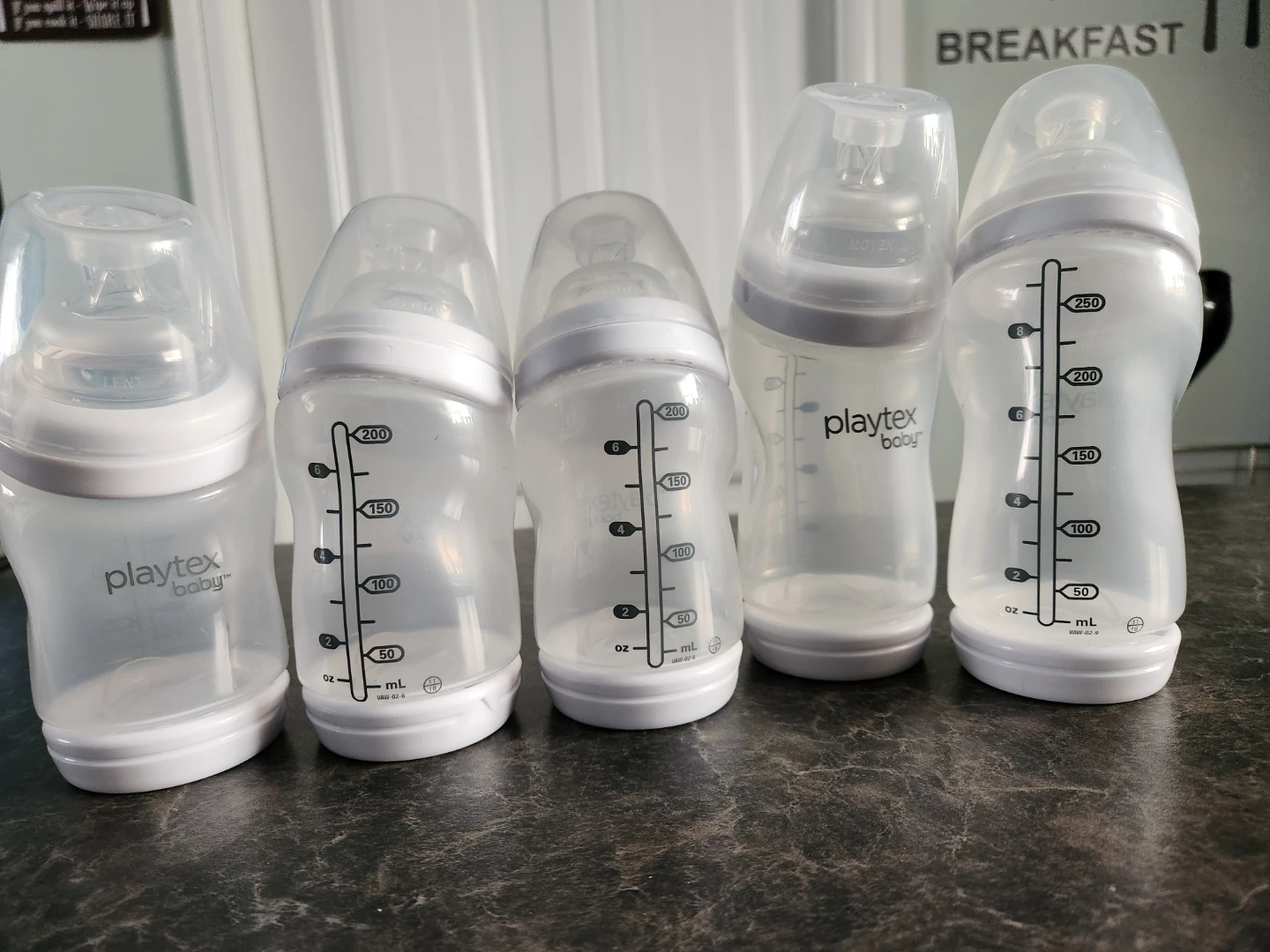 Playtex Baby Bottles - Set of 5